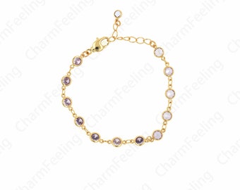 Kristall Armband, Freundschaft Armband, Perlen Armband, 18K Gold Filled Perlen Armband, Mode Armband, tägliche Armband,