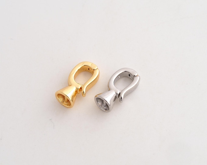 5 pcs Openable Clasp, Snap Clasp, 18K Gold Filled Bell Clasp, DIY Jewelry Making Supplies, 13x6.8x5.5mm