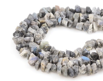Unfinished Labradorite Chain, Rough Labradorite, Natural Stone Necklace, Gemstone Beads, DIY Bracelet Accessories,7-10x10-15mm