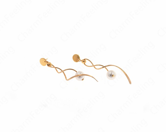 Bar Earrings,Drop Earrings, Boho Earrings,Micropavé CZ Fringe Earrings,18K Gold Filled Long Earrings, DIY Jewelry Supplies,83.5x19.5x11.5mm