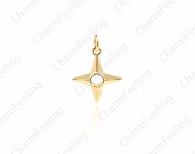 18k Gold-Plated Dart Necklace, Dart Pendant, Sports Charm, Simple Necklace, DIY Jewelry Making Accessories 21.3×15.4×3.5mm 1pcs