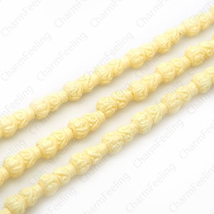 Resin Beads, Gourd String Beads, Resin Jewelry, Gourd Jewelry, Pattern Spacer Beads, DIY Jewelry Supplies, 9x18mm