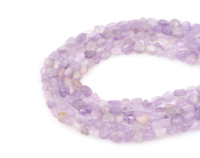 Natural Purple Jade Gemstone Chain,Purple Jade Beads,Natural Stone Bracelet Accessories,Gemstone Necklace Accessories,Purple Jade Charm,6x8m