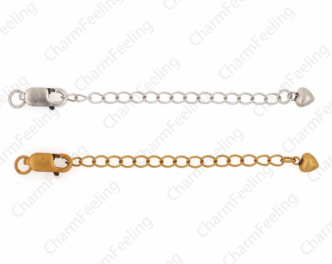 18K Gold Filling Chain Accessories, S925 Silver Tail Chain, Sterling Silver Extension Chain, Lobster Clasp Chain, DIY Jewelry Supplies, 6cm