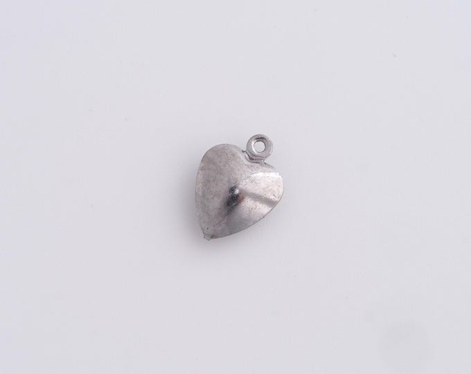 20pcs Stainless Steel Heart Charm,Heart Pendant, Heart Charm,Heart Necklace,DIY Jewelry Accessories 12.8x9.3x4.2mm