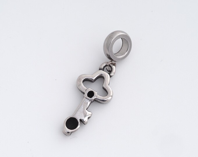 Stainless Steel Key Pendant,Key Charms,Key Charm, DIY Jewelry Supplies, 34.2x11x2.8mm
