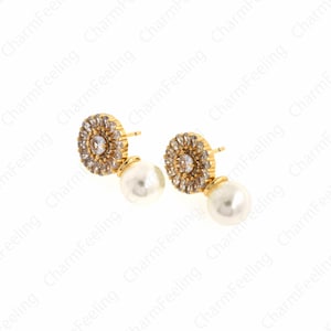 18 kt gold filled pareloorbellen, uitgesneden oorbellen, oorringen, ringpareloorbellen, doe-het-zelf sieradenbenodigdheden, 24 x 13,5 x 9,6 mm