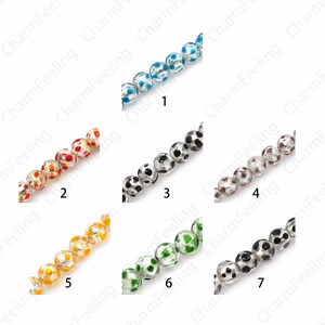 Soccer Glass Beads,Gold Foil Beads. Beads Jewelry, Murano Glass Beads, Ball Beads, Glass Bead Jewelry, DIY Beaded Jewelry, 12mm