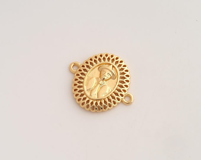 5 pcs Magician Connector,Magician Connector,18K Gold filled Magician Connector,DIY Bracelet Accessories, 23.6x20.4x2.8mm