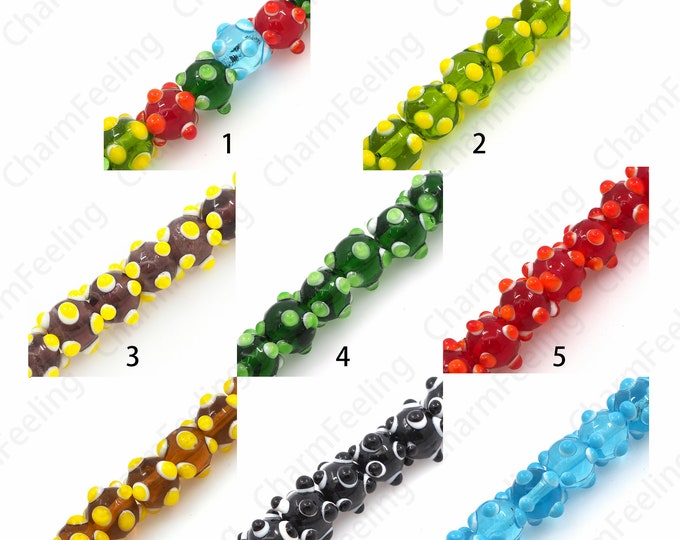 Ball Spacer Beads,Virus Glass Beads, Murano Glass Jewelry, Glass Spacer Beads, Round Spacer Beads, DIY Jewelry Supplies, 10mm