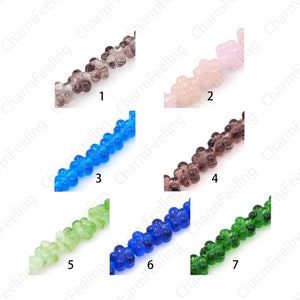 Glass Flower Spacer Beads, Smooth Ball Beads, Murano Glass Beads, Spherical Spacer Beads, Spherical Beads,DIY Jewelry Supplies,12mm