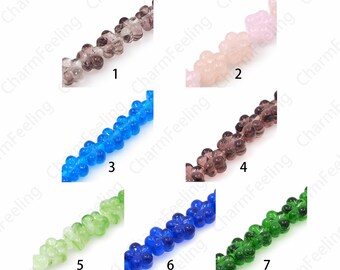 Glass Flower Spacer Beads, Smooth Ball Beads, Murano Glass Beads, Spherical Spacer Beads, Spherical Beads,DIY Jewelry Supplies,12mm