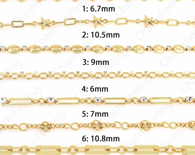 Semi-Finished Chains,Rectangular Cable Chains,18K Gold Filled Necklace Chains,Round Chains,Welded Chains,Splice Chains,DIY Jewelry Supplies