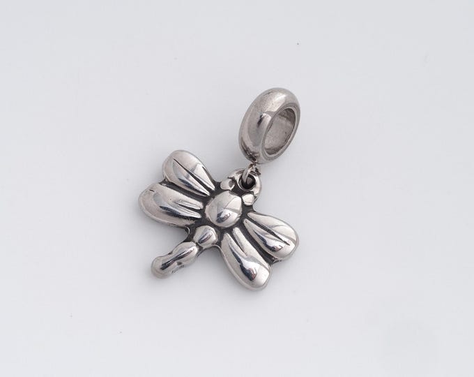 Stainless Steel Dragonfly Pendant,Insect Charms,Dragonfly Charm, DIY Jewelry Supplies, 25.7x17.2x3.2mm