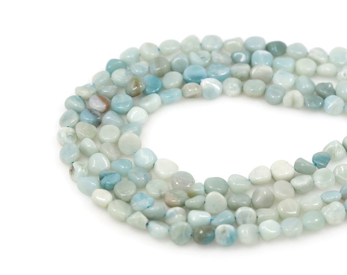 Amazon Gemstone Chain, Irregular Beads, Gem Charm, Natural Stone Chain, DIY Bracelet Necklace Making Accessories, 6x8mm