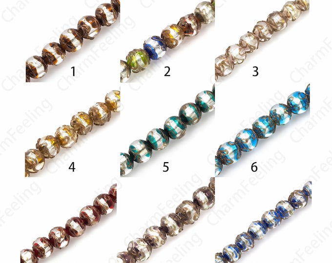 Smooth Ball Beads,Glass Spacer Beads,Murano Glass Beads, Ball Spacer Beads,Ball Stringing Beads, DIY Jewelry Supplies, 12mm