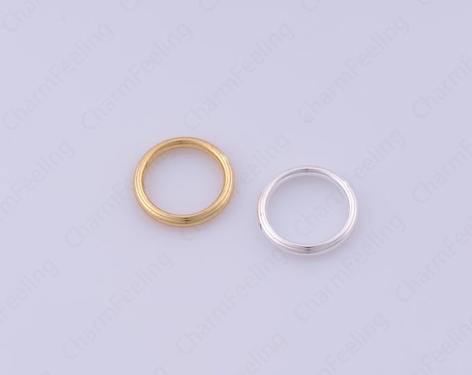 10 pcs Gold Jump Ring, Jump Ring,18K Gold Filled Twist Jump Ring, Open Jump Ring, DIY Jewelry Making Accessories 13x1.7mm