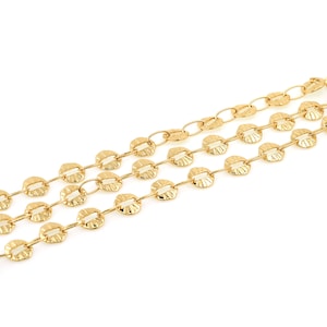 1 Meter,18K Gold Filled Leaf Chain,Brass Chain,Double-Layer Chain,Semi-Finished Chain,Round Chain,DIY Bracelet And Necklace Accessories,12mm