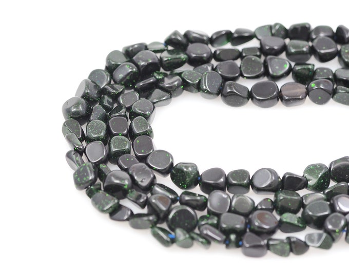 Natural Green Sand Stone Bracelet, Healing Stone Necklace, Natural Stone Necklace, Gem Beads, Natural Stone Chain, 8x10mm