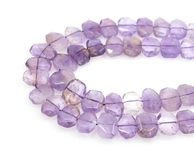 Light Amethyst Faceted Gemstone Bead, Gemstone Necklace,Natural Stone Chain,Natural Stone Necklace,DIY Bracelet Necklace Accessories,15x20mm