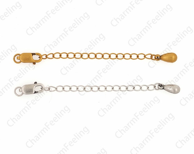 Chain Accessories, Sterling Silver Extension Chain, 18K Gold Filling S925 Silver Tail Chain, Lobster Clasp Chain, DIY Jewelry Supplies, 6cm