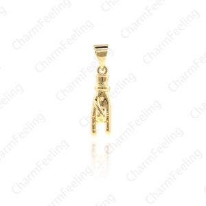 Rock Gesture Pendant, Gesture Pendant, Rock Charm, Metal rock Gesture Necklace, Gesture Discovery 22.9x5x3.9mm 1pcs