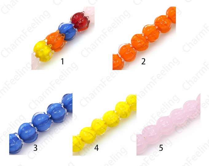 Smooth Ball Beads, Murano Glass Beads, Glass Flower Spacer Beads, Spherical Spacer Beads, Spherical Beads,DIY Jewelry Supplies, 11x10mm