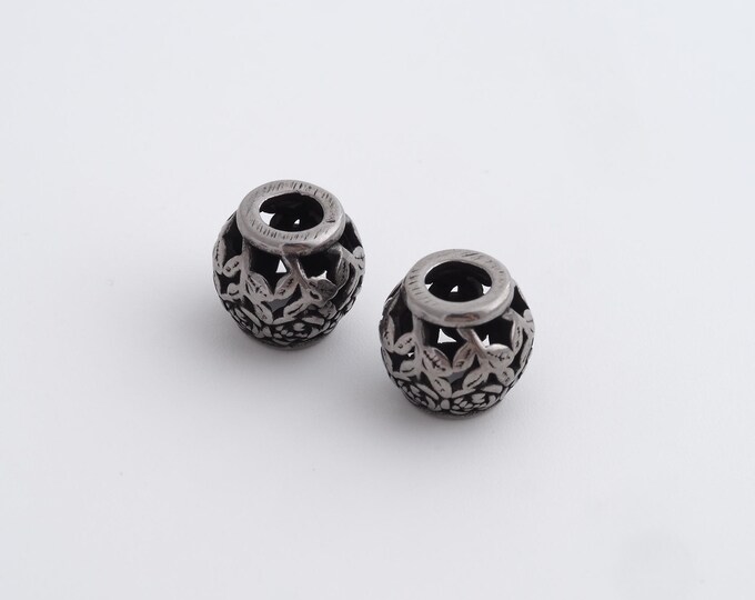 Retro Ball Beads,Retro Round Spacer Beads,Round Ball Beads,DIY Jewelry Accessories 10x9mm