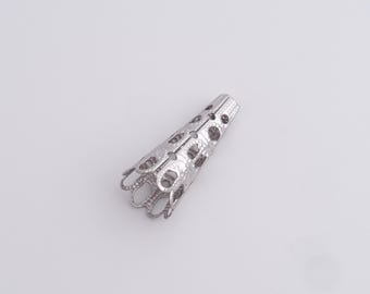 20 pcs Stainless Steel Caps,Spacer Jewelry,Bead Caps,Pearl Caps,Flower Caps,Flower Bead Caps,DIY Gold Jewelry Making,22x9mm