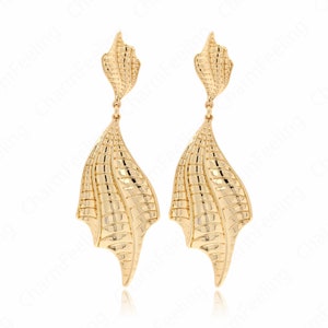 18K Gold Filled Chain Stud Earrings, Wings Earrings, Chain Earrings, Wings Charm, Micro Pave CZ Angel Earrings, Gift For Her, 82x27x3mmmm