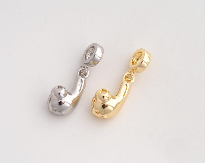 Headphone Pendant,Headphone Pendant,18K Gold Filled Headphone Charm,DIY Jewelry Accessories,24.5x8.7x7.3mm