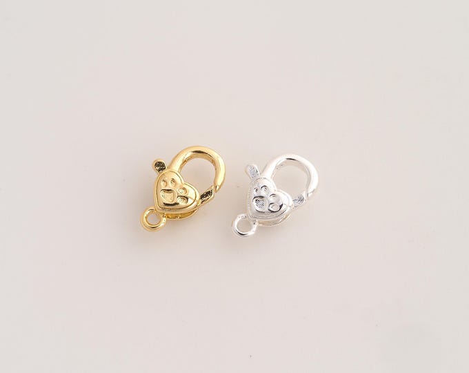 Lobster Clasp, Spring Clasp, 18K Gold Filled Claw Clasp, DIY Jewelry Making Supplies, 12.6x8.2x4mm