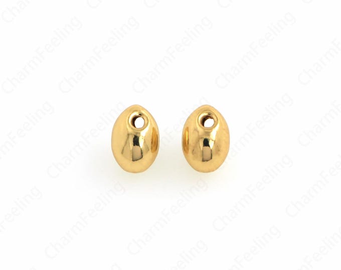 10 pcs Teardrop Pendant,Waterdrop Necklace, 18K Gold Filled Teardrop Charm, Waterdrop Necklace, DIY Jewelry Supplies, 6.4x4.8mm