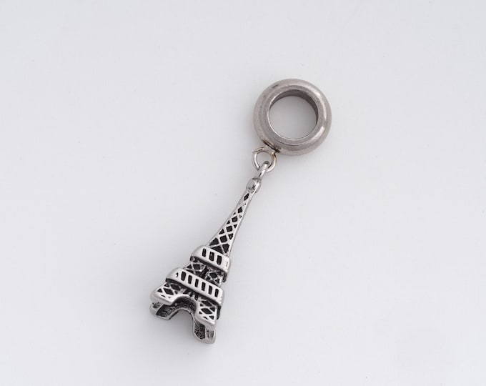 Stainless Steel Eiffel Tower Pendant,Eiffel Tower Charms, Eiffel Tower Charm, DIY Jewelry Supplies,31.7x7.7x7.7mm