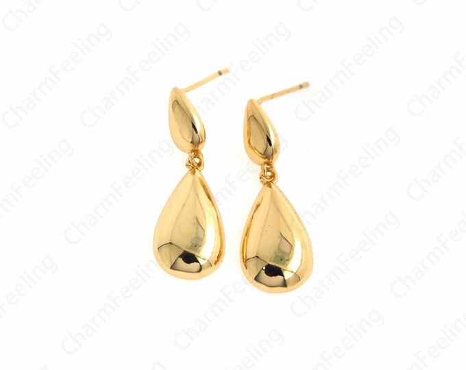 18K Gold Filled Long Earrings, Bar Earrings,Boho Earrings,Fringe Earrings, Drop Earrings, DIY Jewelry Supplies, 31.7x10.8x4mm