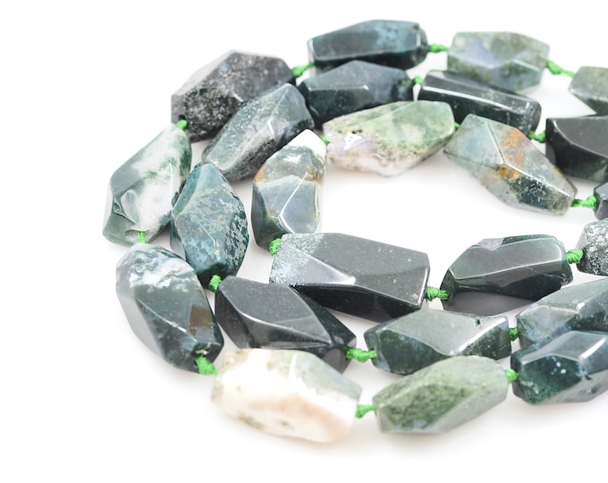 Natural Stone Chain,Indian Stone Beads, Gemstone Necklace, Natural Stone Necklace, DIY Bracelet Necklace Accessories, 15x20mm