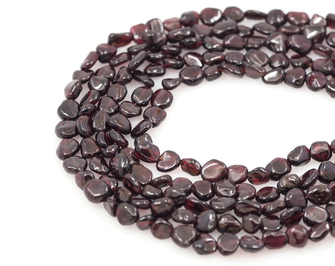 Garnet Beads, Garnet Chain,AAAAGarnet Necklace, Natural Stone Beads,Gemstone Chain,Jewelry Supplier,DIY Bracelet Necklace Accessories,6x8mm