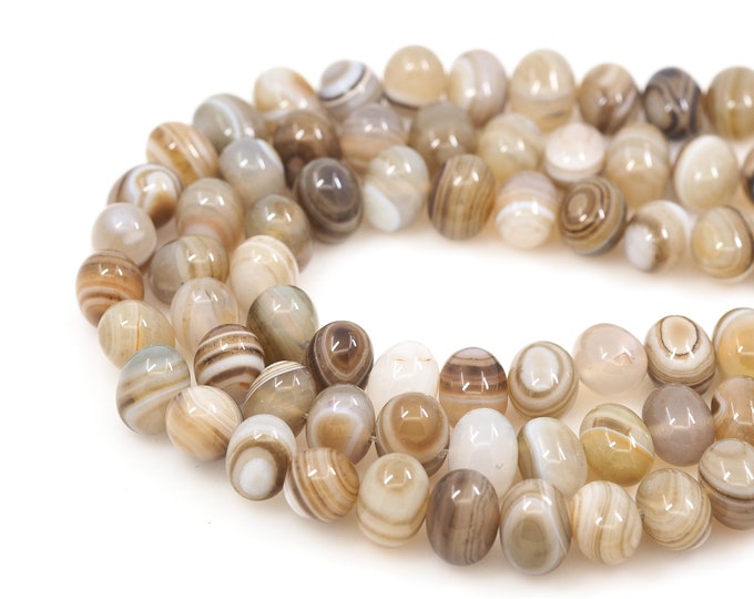 Botswana Agate, Oval Opal Bead, Egg-shaped Natural Stone Chain,Natural Stone Bead, Jewelry Supplier, DIY Bracelet Accessories, 13x18mm