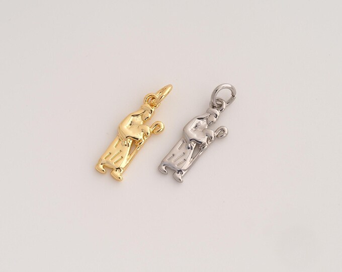Pastor Pendant,Missionary Pendant,18K Gold Filled Pastor Charm,DIY Jewelry Accessories,20.7x7.5x2.2mm