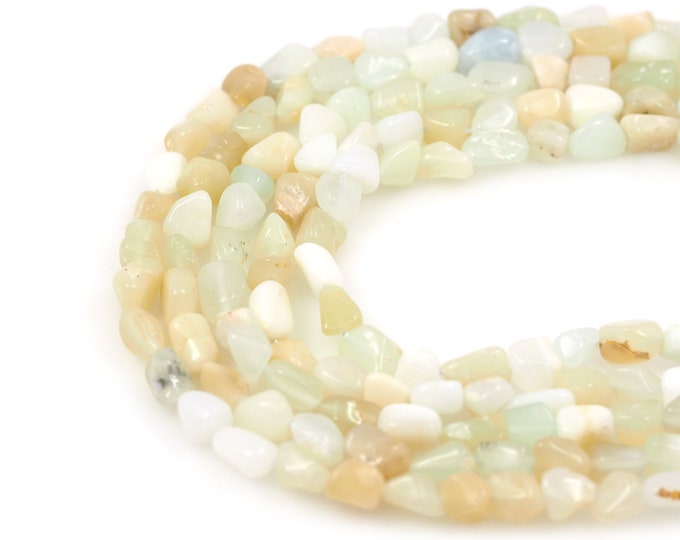 White Opal Beads, Natural Stone Necklaces, Opal Chains, Natural Stone Beads, Jewelry Supplier, DIY Bracelet Necklace Accessories, 6x8mm