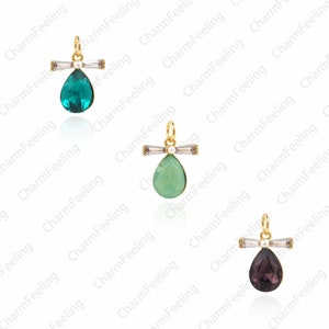 Drop-shaped crystal pendant, tears pendant,Drop-shaped pendant charm, DIY jewelry making supplies 14 ×10×4.5mm  1pcs