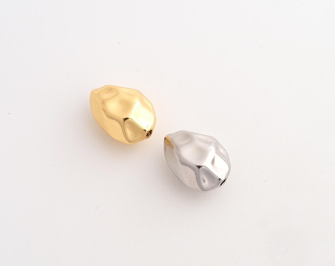 18K Gold Filled Irregular Spacer Beads,Irregular Beads,Irregular Beads,DIY Jewelry Supplies,16x11.8x8.7mm Hole 2mm