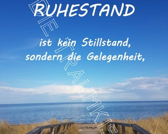 Ruhestand Karte "Brücke Dünen" TH0074