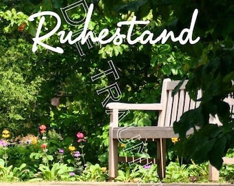 Ruhestand Karte "Holzbank" TH0017