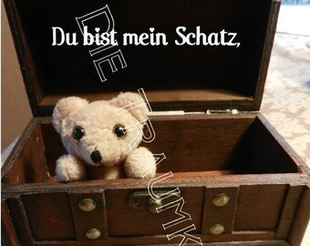 Karte "Teddy Schatztruhe" T0023