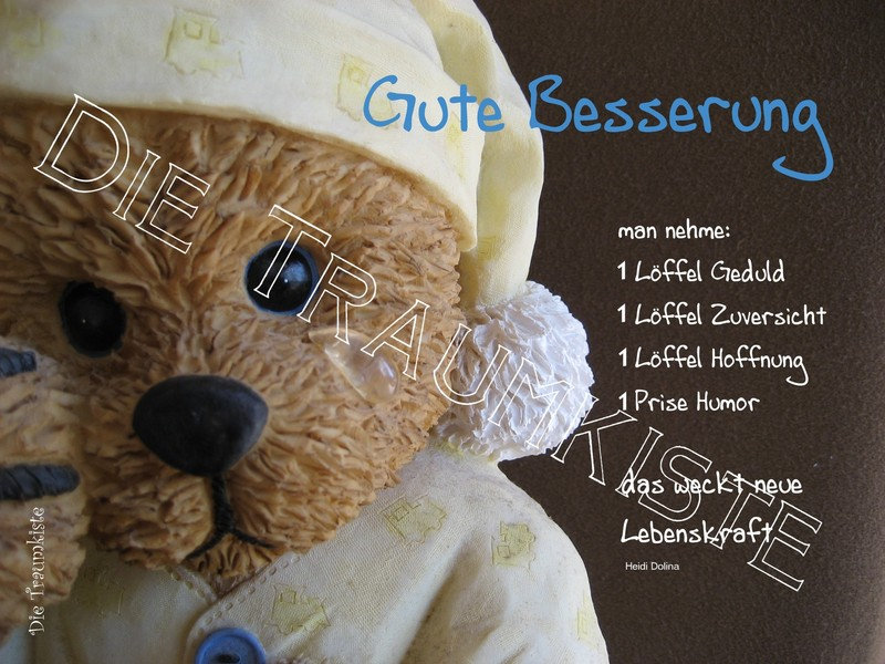 Gute Besserung KarteTeddy Träne2 TH0032 Etsy.de
