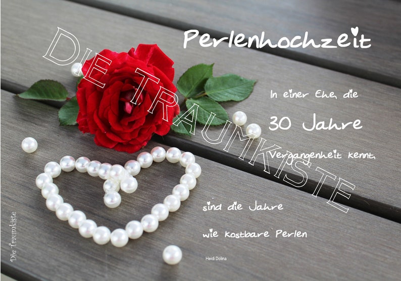 60+ Sprüche Perlenhochzeit Lustig, Mein herz gleicht ganz dem meere, hat.