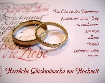 Hochzeitskarte "Ringe" TD0004