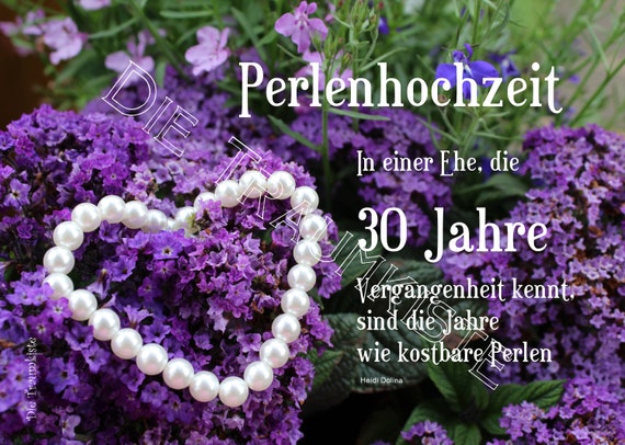 Spruche Zur Perlenhochzeit