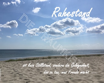 Ruhestand Karte"Ostseestrand" TH0073